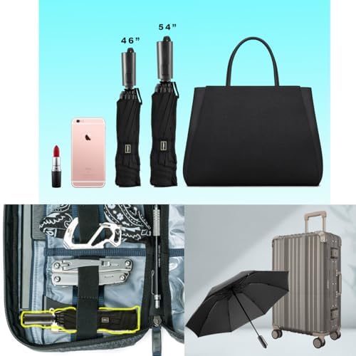 LANBRELLA Compact Reverse Folding Umbrella Auto Windproof Travel Umbrella - Image 2