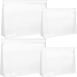 SPLF 4 Pack Leakproof Clear Toiletry bags, TSA Approved Quart Size Zipper Bags, BPA Free Travel Makeup Cosmetic Bags for Women Men, Carry on Airport Airline Compliant Bags