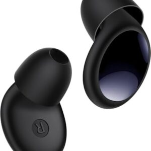 Ear Plugs for Sleeping 45dB Noise Cancelling Ear Plugs for Noise Reduction & Snoring, Concerts, Earplugs for Sleep, Sider Sleepers Airplane, Silicone Earplugs Reusable Concert Ear Plug +8Tip Obsidian