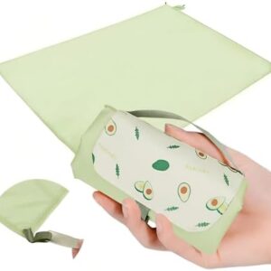 Fun Quest Picnic Blanket Waterproof – Packable Sand Proof Beach Blanket (0.42lb/0.66lb), Compact & Foldable, Fits in Pocket with Integrated Stakes, Ideal for Camping, Hiking, Travel, Concert, Festival