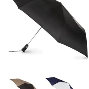 Totes Auto Open/Close Windproof Compact Large Golf Umbrella with UV and Water Repellant Protection