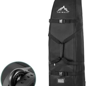 Himal Outdoors Soft-Sided Golf Travel Bag with Wheels - Heavy Duty 600D Polyester Oxford Wear-Resistant, Excellent Zipper Universal Size