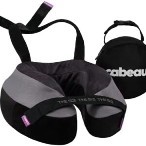 Cabeau Travel Neck Pillows for Airplanes – The Neck’s Evolution, TNE S3 – Supportive Memory Foam Design for Long Haul Flights – Attachable Seat Straps and 360° Support (Berlin Grey)