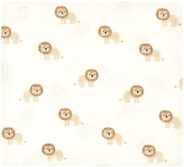 Hudson Baby Unisex Baby Cotton Flannel Receiving Blankets, Brave Lion, One Size - Image 6
