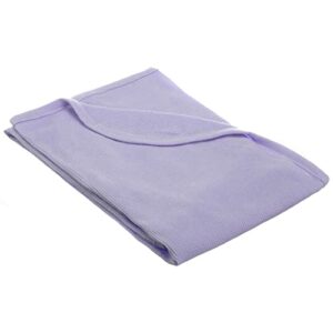 TL Care 100% Cotton Thermal Waffle Swaddle Blanket (30" x 40"), Soft, Breathable & Stretchy, Lavender, for Boys and Girls, Perfect for Swaddling, Travel and Gifting