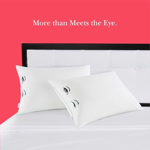 Kate Spade New York Pillows 20" x 28", 233 Thread Count Medium Firm Pillows, Ideal for All Sleep Positions (Set of 2), Queen, White - Image 7