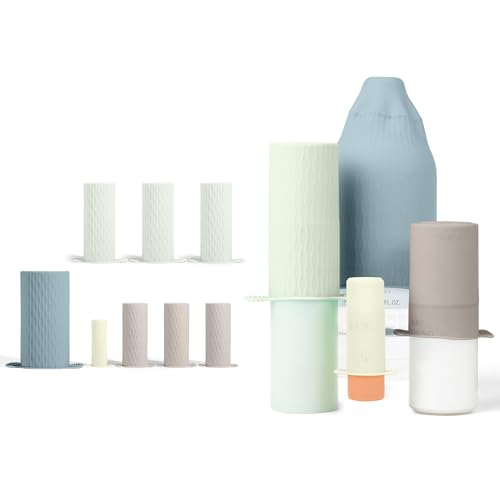 Bottle Covers for Travel, Leak Proof Elastic Sleeves, Travel Size Container Covers, Holiday Essentials for Women, Multiple Sizes Cover Suit for Various liquids Toiletries Bottles (8pcs)