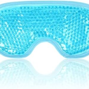 NEWGO Cooling Eye Mask for Puffy Eyes, Cold Eye Mask Eye Ice Pack for After Eyes Surgery, Tension Stress Relief, Itchy Eyes, Headaches, Dark Circles - Blue
