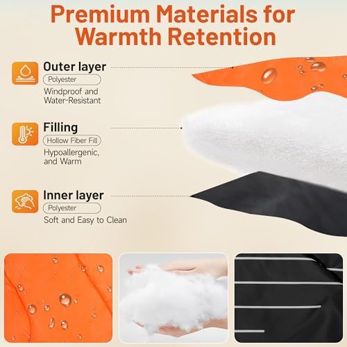 喜马拉雅 Lightweight Camping Blanket, Packable, Down Alternative, Puffy, Printed Wearable Blankets, Warm Camping Quilt with Snap Buttons for Outdoor, Travel, Hiking - Image 3