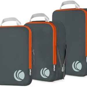 Cipway Compression Packing Cubes Set, Ultralight Expandable Travel Packing Organizers for Carry on Luggage (Grey 3pcs)