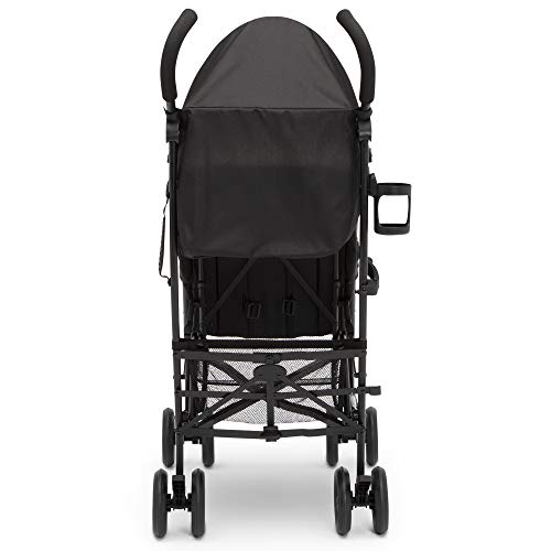 Jeep PowerGlyde Plus Stroller by Delta Children Lightweight Travel Stroller with Smoothest Ride, Aluminum Frame, 4-Position Recline, Extra Large Storage Basket, Black - Image 10
