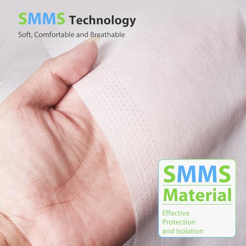 Hotel Essentials Disposable Bed Sheet for Travel, Queen Size Disposable Sheet with Bath Towel Face Towel Toilet Seat Cover, Disposable Hotel Sheet Travel Essentials for Cruise, Hotel, Camping, SPA - Image 4