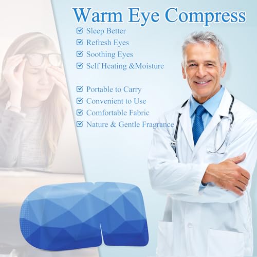 48Packs Steam Mask, Heated Eye Mask Warm Compress for Eyes, Self Heating Disposal Eye Masks Sleep Mask for Home Spa, Travel Essentials (Unscented) - Image 4
