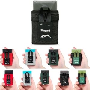 Siegvoll Pocket Picnic Blanket for 1-2 Persons, 43.3x55.12″(2.54oz) Super Light Compact Beach Blanket, SandProof Waterproof Portable Beach Picnic Mat for Outdoor Hiking Camping Travel Festival (Gray)