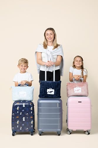 EverSnug Travel Blanket and Pillow - Ultra-Soft, Compact & Lightweight, 65x40 Inches, with Carry Case, Luggage Sleeve & Backpack Clip for Airplane Comfort (Black) - Image 3