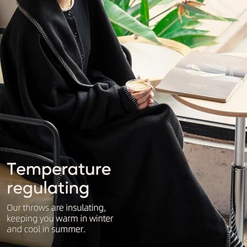 Molithe 100% Wool Blanket, 48" x 62", Warm, Thick, Washable, Military Wool Blanket, Great for Camping, Outdoors, Sporting Events, Survival Kits - Image 8