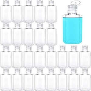 40 Pack 2 Oz Plastic Refillable Bottles with Flip Cap, Travel Size Bottles, Reusable Containers for Business Trip, Outdoor Camping