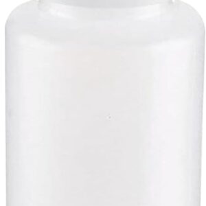 United Scientific™3 Oz Travel Bottles for Toiletries - Leak Proof Toiletry Bottle with Lined Polypropylene Lid - TSA Approved Travel Bottles, Clear Screw Top Small Bottle for Liquids, Pack of 6