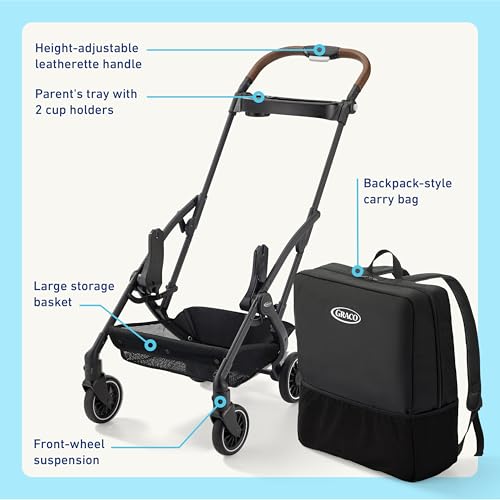 Graco Gomax Frame Stroller, Accepts All Graco Infant Car Seats, Backpack Style Lightweight Travel Stroller Frame - Image 8