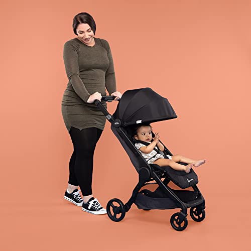 Ergobaby Metro+ Compact Baby Stroller, Lightweight Umbrella Stroller Folds Down for Overhead Airplane Storage (Carries up to 50 lbs), Car Seat Compatible, Black - Image 7