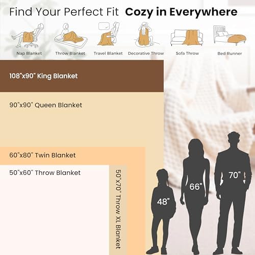 EXQ Home Fleece Throw Blanket for Couch or Bed - 3D Imitation Turtle Shell Jacquard Decorative Blankets - Cozy Soft Lightweight Fuzzy Flannel Blanket Suitable for All Seasons(50"×60",Beige) - Image 7