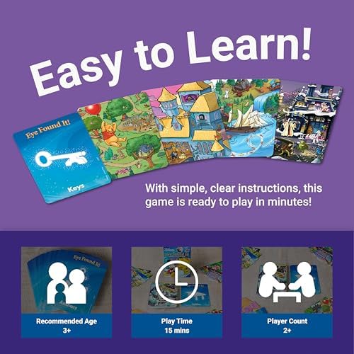 Ravensburger Eye Found It! World of Disney Card Game - Fun and Educational Spot It for Toddlers, Preschoolers, Boy and Girls Ages 3-8 - Family-Friendly for Endless Fun - Image 4