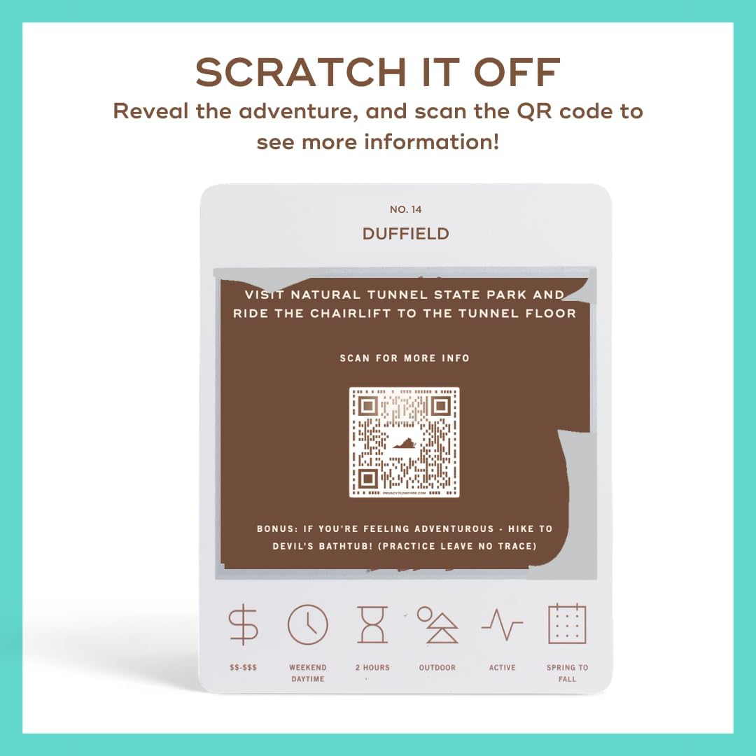 Reach International Outfitters Virginia Adventure Bucket List: 50 Scratch-Off Cards for Outdoor Activities, Tourist Attractions, and Road Trips - Perfect Travel Gift and Guide for Exploring - Image 8