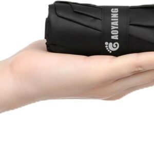 GAOYAING Compact Travel Umbrella with Case Sun&Rain Lightweight Small and Compact Suit for Pocket