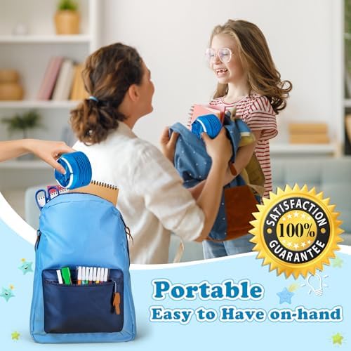 Valchoose 12 Pack Kids Vomit Bags Disposable, Hospital Grade 800ml Motion Sickness Bags for Car Kids Lifesaver, Barf Bags Come in Handy, No Spilling Perfect for Car Sick, Chemo, Road Trip(Blue) - Image 4