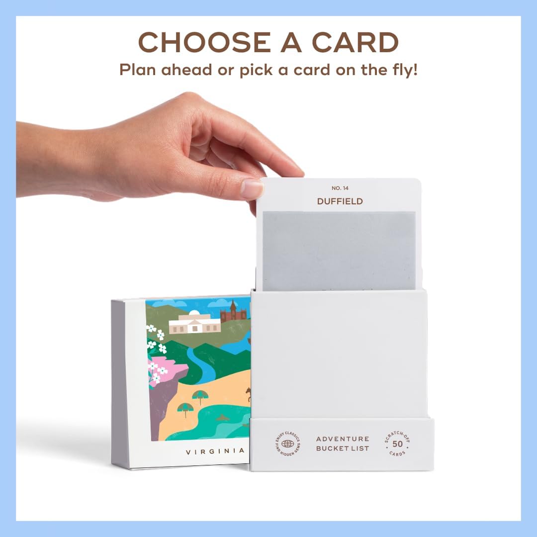 Reach International Outfitters Virginia Adventure Bucket List: 50 Scratch-Off Cards for Outdoor Activities, Tourist Attractions, and Road Trips - Perfect Travel Gift and Guide for Exploring - Image 5