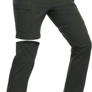 Wespornow Women's-Hiking-Pants Convertible-Zip-Off-Quick-Dry-Pants for Cargo, Camping, Travel, Outdoor, Fishing, Safari
