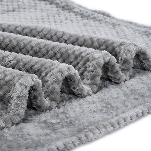 Fuzzy Blanket or Fluffy Blanket for Baby, Soft Warm Cozy Coral Fleece Toddler, Infant or Newborn Receiving Blanket for Crib, Stroller, Travel, Decorative (28Wx40L, XS-Flint Gray) - Image 5