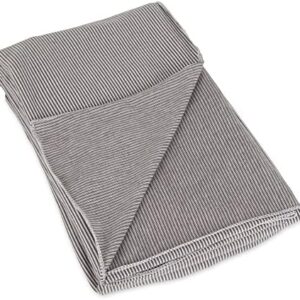 Bucky Jersey Stripe Comfort Travel Accessories, Blanket Scarf, Taupe, One Size