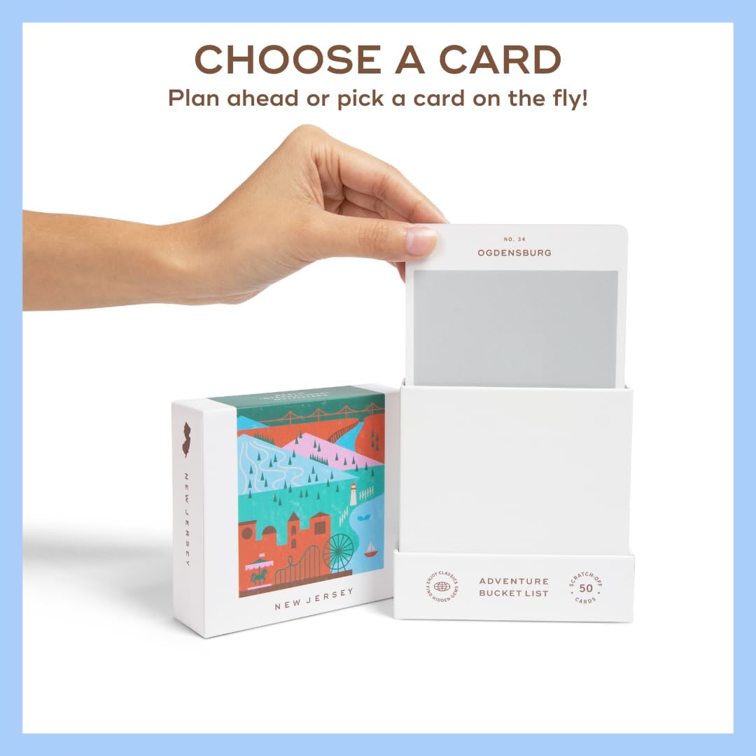 Reach International Outfitters New Jersey Adventure Bucket List: 50 Scratch-Off Cards for Outdoor Activities, Tourist Attractions, and Road Trips - Perfect Travel Gift and Guide for Exploring - Image 3