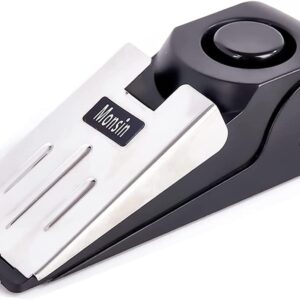 Door Stop Alarm, Door Stopper with 120DB Security Alarm, Floor Wedge Doorstop for Travel Apartment Home House (Pack of 1)
