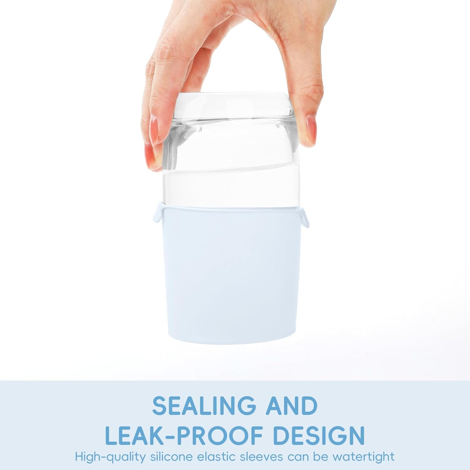 Bottle Covers for Travel, Leak Proof Elastic Sleeves, Travel Size Container Covers, Holiday Essentials for Women, Multiple Sizes Cover Suit for Various liquids Toiletries Bottles (8pcs) - Image 4