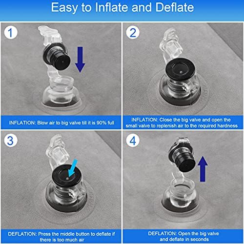 Zealoire Inflatable Travel Pillow - Airplane Travel Essentials Adjustable Height Leg Rest Cushion for Airplane Office Home Cars Trains Desk - Image 3