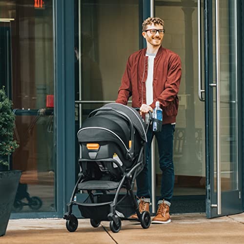 Chicco Presto Self-Folding, Compact Stroller with Canopy, Lightweight Aluminum Frame Umbrella Stroller, for Babies and Toddlers up to 50 lbs. | Graphite/Grey - Image 8