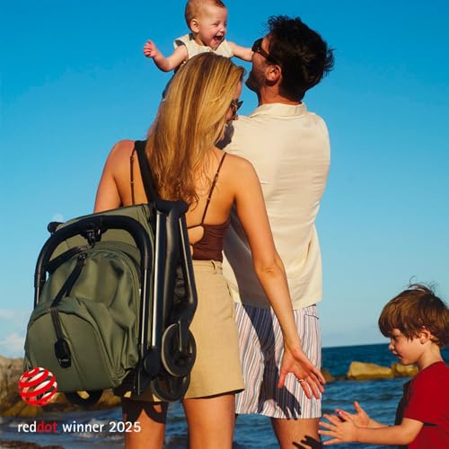 Bugaboo Butterfly 2 Travel Stroller, Ultra-Compact One-Second Fold, Lightweight and Airplane-Friendly (Green) - Image 7