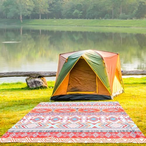 HIHOHO Beach Blanket Waterproof Sandproof Extra Large Beach Mat 79" X 83"/120"x108"for 1-8 Adults Quick Drying Durable Outdoor Picnic Mat for Beach Travel Camping Hiking - Image 5