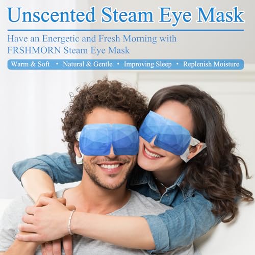 48Packs Steam Mask, Heated Eye Mask Warm Compress for Eyes, Self Heating Disposal Eye Masks Sleep Mask for Home Spa, Travel Essentials (Unscented) - Image 3