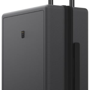 LEVEL8 Rolling Carry on Luggage Airline Approved, Carry-on Suitcases with Wheels, Lightweight Luminous Textured Luggage for Men Women, Tsa Lock, 20 Inch, Dark Grey