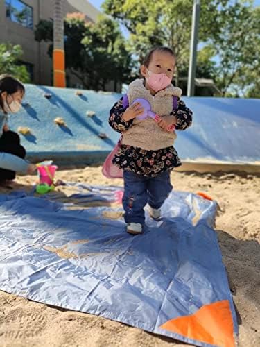 Orga'Neat Pocket Picnic Blanket, Sandproof Lightweight Pocket Camping Tarp, 55″x 60″ Foldable & Fits into Small Bag, Water Resistant Washable Quick Dry Compact Beach Mat for Outdoor Recreation - Image 9