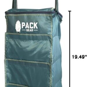 Pack Gear Hanging Luggage Organizer - Our Carry On Closet Insert Fits Any Carry-On - Our Hanging Luggage Organizer Uses Velcro to Allow Quick Access to your Clothes (Solid Green, Carry-On Size)