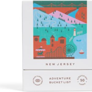 Reach International Outfitters New Jersey Adventure Bucket List: 50 Scratch-Off Cards for Outdoor Activities, Tourist Attractions, and Road Trips - Perfect Travel Gift and Guide for Exploring