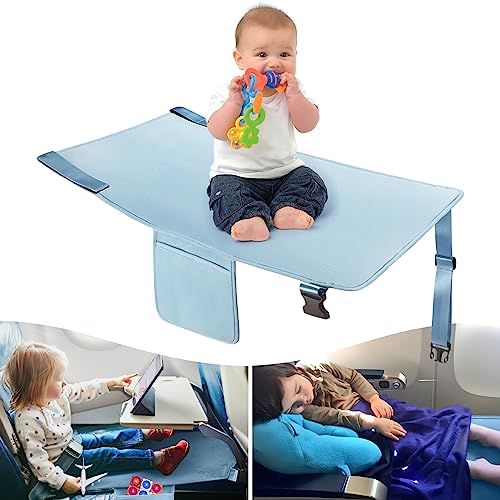 Toddler Airplane Bed, Kids Airplane Seat Extender Travel Bed, Kids Airplane Travel Essentials, Airplane Must Have for Toddlers, Portable Plane Foot Rest for Flights