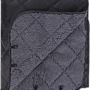 REDCAMP Large Camping Blanket with Sherpa Lining, Cold Weather Warm Outdoor Blanket Windproof for Camping Stadium, Machine Washable 59"x 79"
