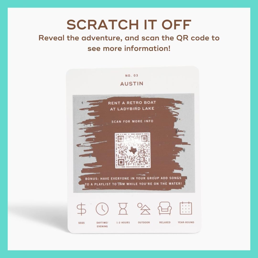 Reach International Outfitters Texas Adventure Bucket List: 50 Scratch-Off Cards for Outdoor Activities, Tourist Attractions, and Road Trips - Perfect Travel Gift and Guide for Exploring - Image 7