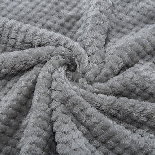 Fuzzy Blanket or Fluffy Blanket for Baby, Soft Warm Cozy Coral Fleece Toddler, Infant or Newborn Receiving Blanket for Crib, Stroller, Travel, Decorative (28Wx40L, XS-Flint Gray) - Image 4