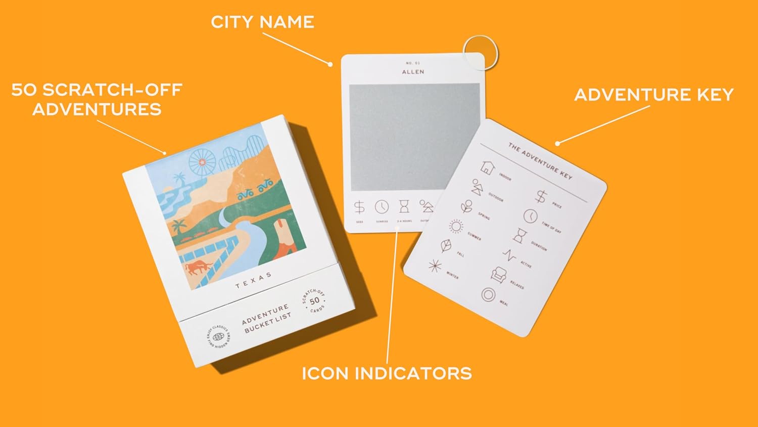 Reach International Outfitters Texas Adventure Bucket List: 50 Scratch-Off Cards for Outdoor Activities, Tourist Attractions, and Road Trips - Perfect Travel Gift and Guide for Exploring - Image 9